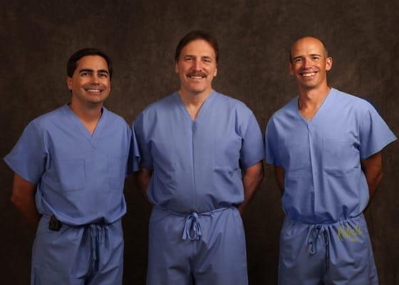 Board Certified Surgeons
 Mark Phelan, MD; Paul Thames, MD; Rocky McAdams, MD