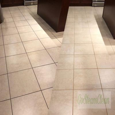 Grout cleaning by GoSteamClean