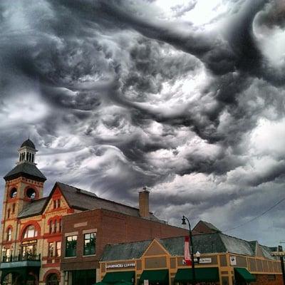 Remember this storm during the summer? Beautiful view from Expressly Leslie's front door!