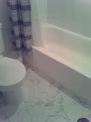 This is the after the bathroom was remolded