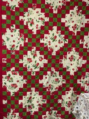 quitecleverquilting double Irish chain quilt