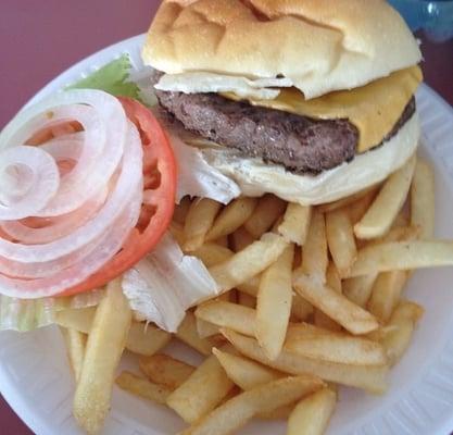 Burger & fries