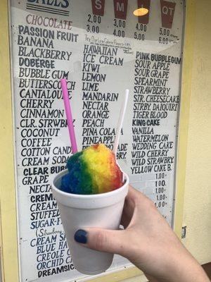 Rainbow snowball