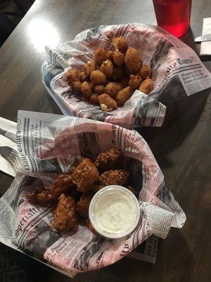 Wings n cheese curds