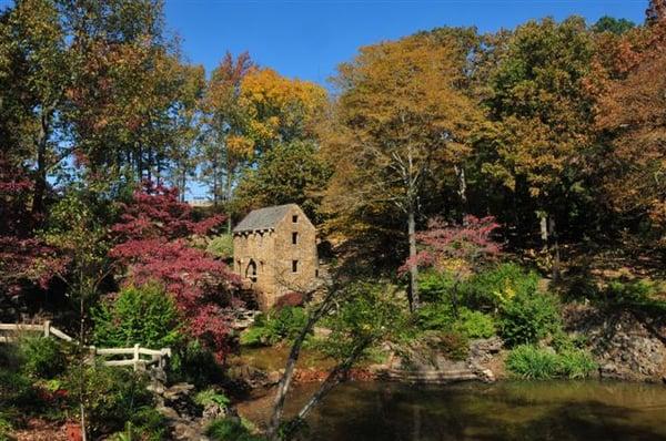 The Old Mill, a 1930s replica of an 1800s grist-mill, is best known for being in the opening credits of "Gone with the Wind."