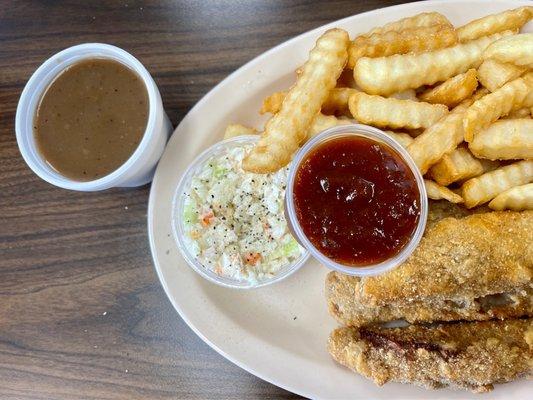 Steak fingers w/gravy on the side