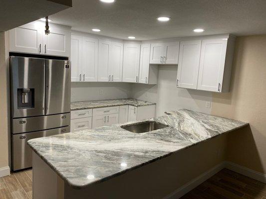 Cabinets and Granite