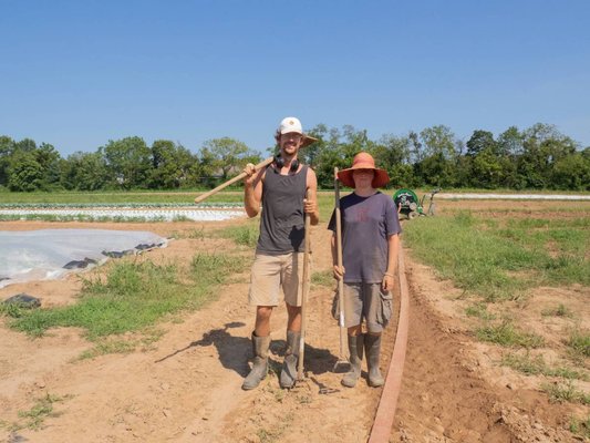 Farm crew in the field.