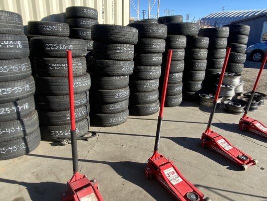 Used tires for sale !! 50-70 % tread life