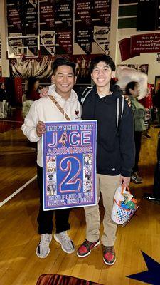 Jace's basketball senior night. Class of 2024. 2/6/24