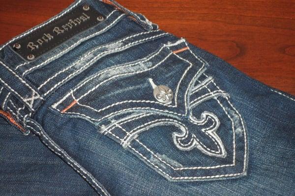 Back Pocket of Rock Revival Jeans. Size 25. BRAND NEW! Tags Still Attached. 100% Authentic.