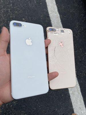 iPhone 8 Plus rear housing replacement with different color