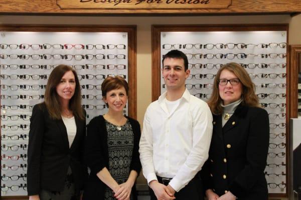 Dr. Barbara Gordeuk Optometrist & Staff   Eye exams, contacts. Featuring: Ray Ban, Oakley, Gucci, Doylestown, Warrington, Jamison