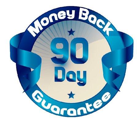 We want you to be happy. We have a 90 day money back guarantee on all our services!!