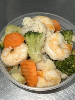 Shrimp with vegetables