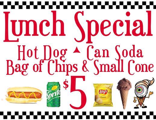 $5 Lunch & Treat