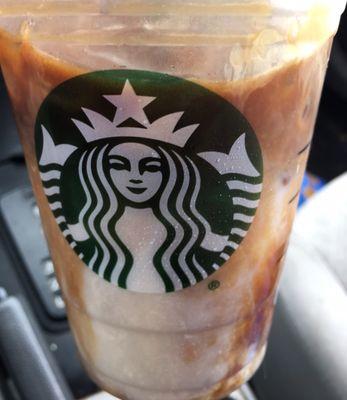 Iced Cinnamon Almond milk Macchiato.  This was delicious and refreshing :)