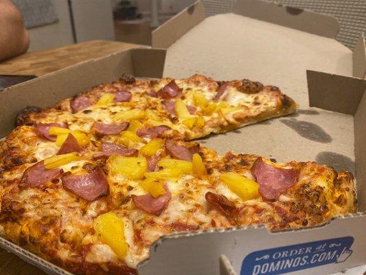 Ham and Pineapple Pizza