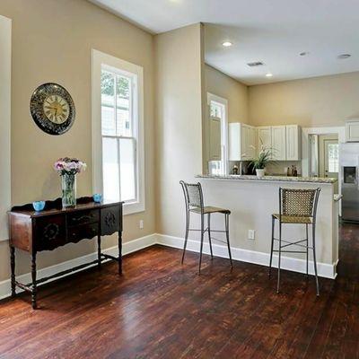 New Trim and Sanded Floors