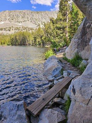 Hiking path around the lake