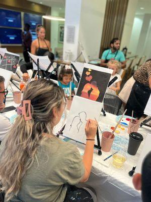 Paint and sip waterfront views 4th of July