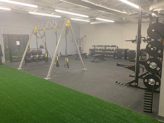 Strength and conditioning room