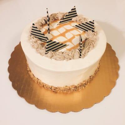 Custom coffee ice cream cake