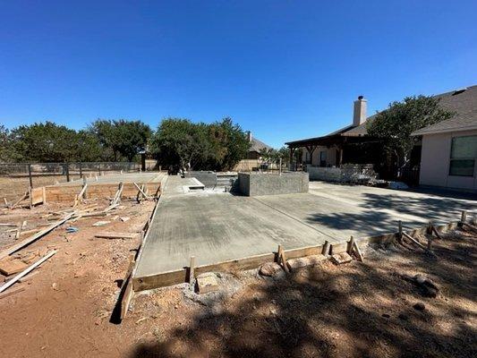 2,000 SF pool Deck Installed in New Braunfels, Tx