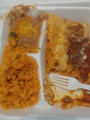 Enchiladas Sonora lunch special