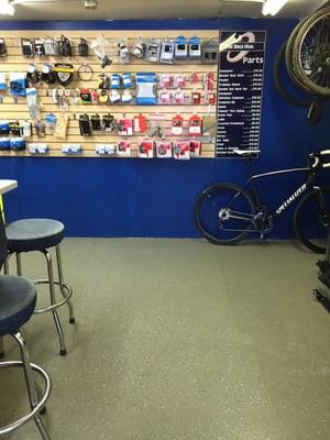 We have back room stocked with the most common repair parts, ensuring you bike can be serviced and returned to you quickly.