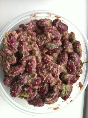 Lobio (kidney bean salad)