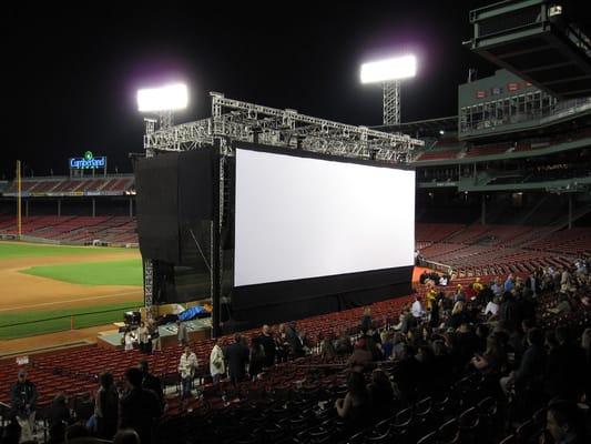 US premiere of "The Town" at Fenway Park"