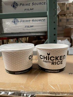 Custom Printed Heavy Duty Compostable Soup Cups