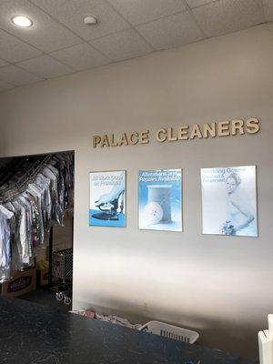 There is only so much to show on the inside of this dry cleaners.