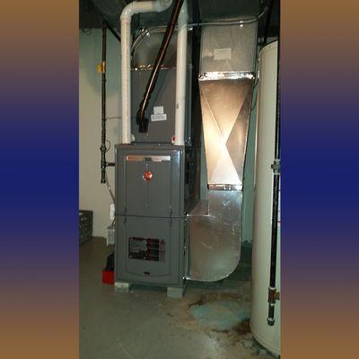 90+efficient furnace and evaporator coil install