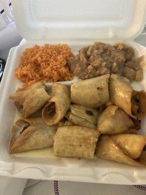 Chicken Chimichanga Plate