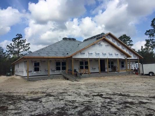 6000 sf under roof custom construct Panama City Florida.