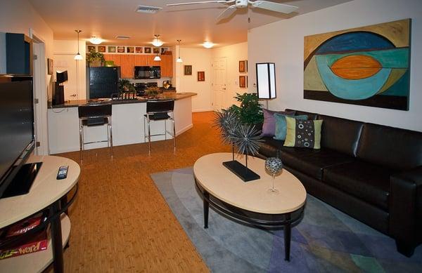 Campus Suites model apartment home