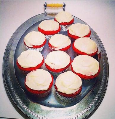 Red Velvet Cupcakes w/ Cream cheese frosting