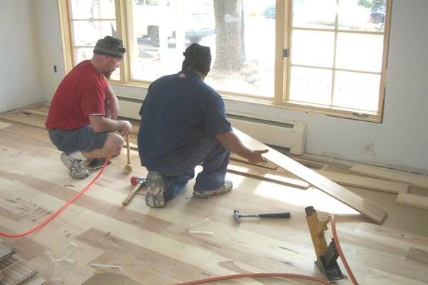 Hardwood floor installations in Austin