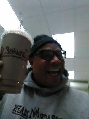 My mam Jeff Spann always getting a chocolate shake do I went next door and got one ....