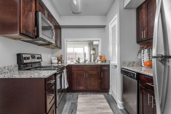 Side Kitchen View - Recently Renovated - Jamestown Apts