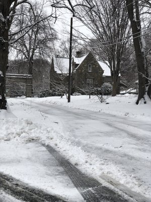 Snowfall on the hill