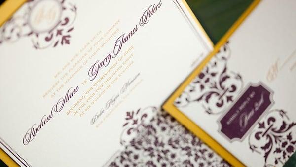 Soiree letterpress invitation