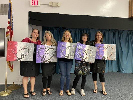 Paint events held at the lodge