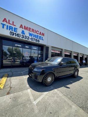 2022 Range Rover on custom 24" wheels