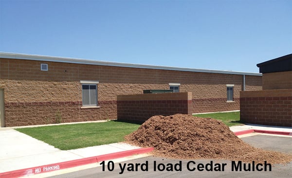 Cedar Mulch Delivery | Landscaping & Playground Mulch in Oklahoma City, Moore, Norman. Topsoil-Gravel-Stone-Sand-Dirt-Rock