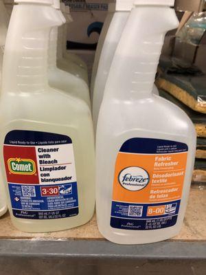 Cleaning supplies