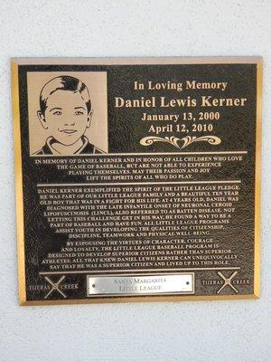 In loving memory Daniel Lewis Kerner