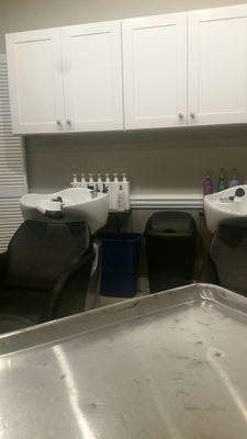 The hair wash chairs